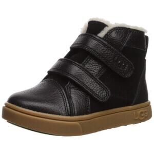 UGG Rennon II Toddlers Kids High Top Suede Black US K 7 EU23.5 UK6